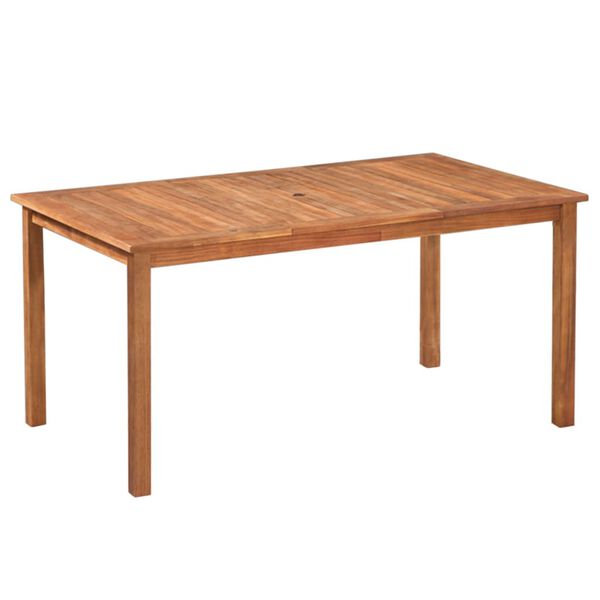 vidaXL Dining Set Black and Brown PE Rattan, Acacia Wood, Steel Medium