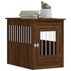 vidaXL Dog Crate Furniture Brown Oak Engineered wood, Steel Medium