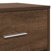 vidaXL Bedside Cabinet Set of 2 Brown Oak Engineered Wood Medium
