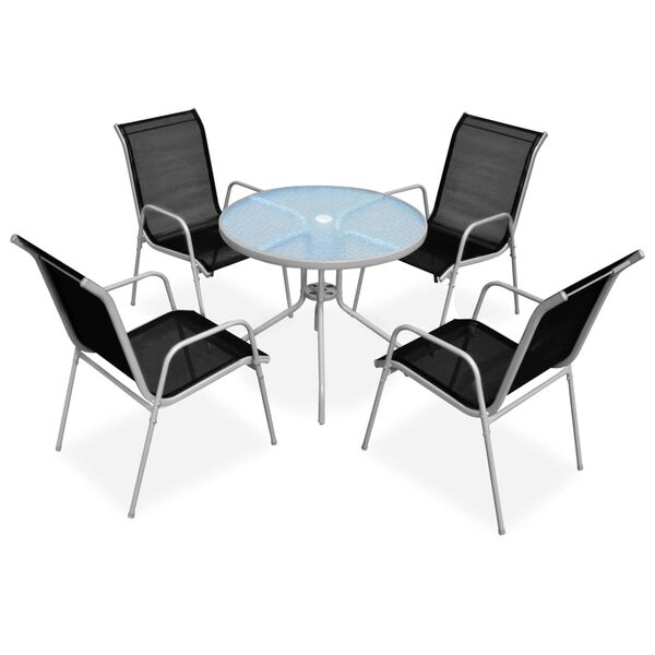 vidaXL Garden Furniture Set Grey