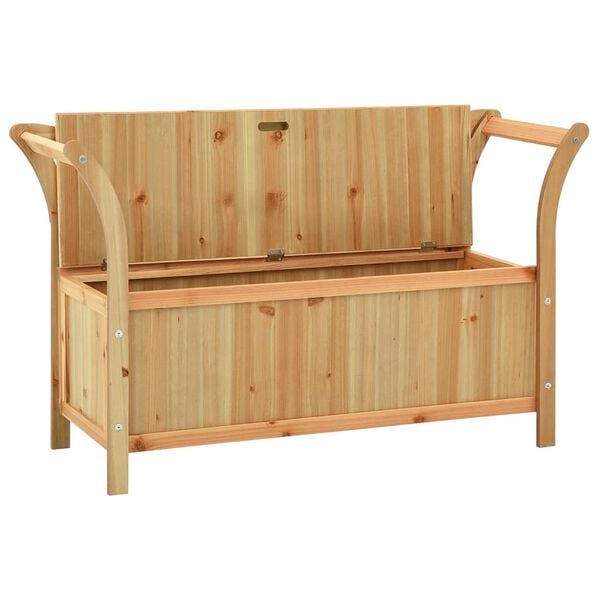 vidaXL Bench Brown Solid fir wood, engineered wood Medium Bench