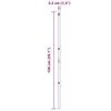 vidaXL Fence Post Other 26 pcs Grey 1.26 x 1.26 x 59.06 in Steel