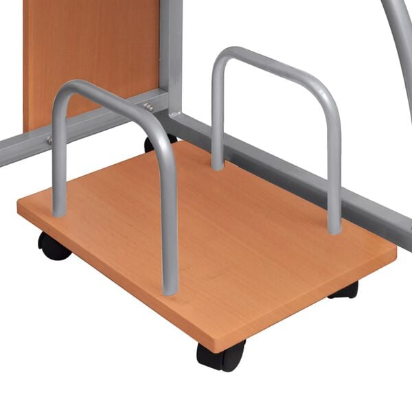 vidaXL Computer Desk Brown Engineered Wood Medium Computer Desk