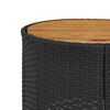 vidaXL Patio Sofa Set Black PE Rattan Large Removable Covers