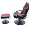 vidaXL Reclining Race Chair Black and Red 70 x 107 x 98 cm