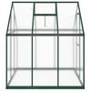 vidaXL Greenhouse Green, Clear Aluminum, Polycarbonate