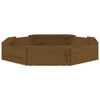 vidaXL Sandbox Honey brown Solid pine wood Medium Durable Sandbox