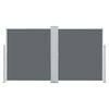 vidaXL Side Awning Anthracite Polyester with PU coating 55.1x236.2 in