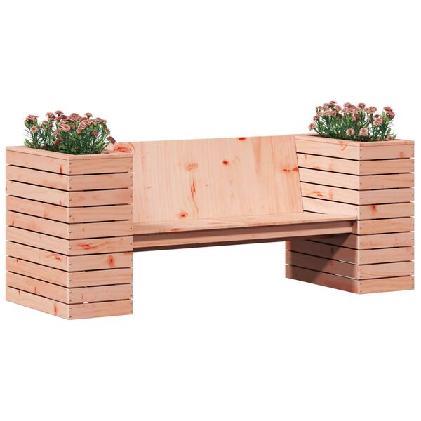 vidaXL Planter Bench 65.9"x23.6"x25.6" Solid Wood Douglas