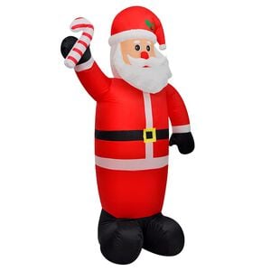 vidaXL Inflatable Santa Claus Multicolor Polyester 8 ft