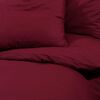 vidaXL Duvet Cover Set Bordeaux 100% Cotton 61 x 86.6 in Duvet Cover Set