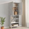 vidaXL Hanging Wall Cabinet Concrete grey Engineered wood 27.4x13.4x35.4in