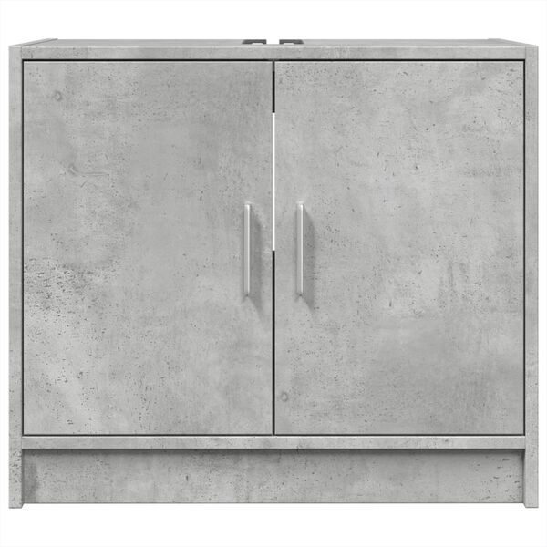 vidaXL Sink Cabinet Concrete Grey Engineered Wood Medium Sink Cabinet