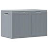 vidaXL Storage Box Grey Polypropylene Large Storage Garden Storage Box