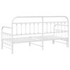 vidaXL Daybed Frame with Headboard White 31.5" x 78.7" Steel