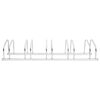 vidaXL Bike Rack for 5 Bikes Galvanized Steel