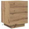 vidaXL Bedside Cabinet Artisan Oak 17.72 x 15.75 x 21.65 in