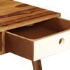 vidaXL Writing Desk Brown and White Solid Acacia Wood