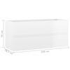 vidaXL Sink Cabinet High gloss white Engineered wood 39.4 x 15.2 x 17.7 in
