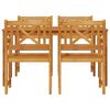 vidaXL Garden Dining Set 5 pcs Brown Solid Acacia Wood