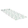 vidaXL Sun Lounger Cushion White and green 178 x 60 x 4 cm