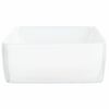 vidaXL Wash Basin White 18.9"x14.6"x5.1" Ceramic Rectangle