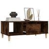 vidaXL Coffee Table Smoked Oak Engineered wood, solid eucalyptus wood