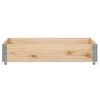vidaXL Garden Planter Natural Wood Solid Pine Wood Medium Foldable