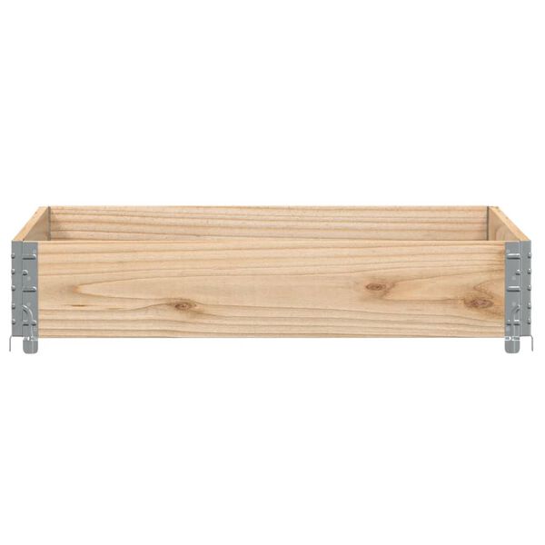 vidaXL Garden Planter Natural Wood Solid Pine Wood Medium Foldable