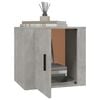 vidaXL Bedside Cabinet Concrete Grey Engineered Wood Medium