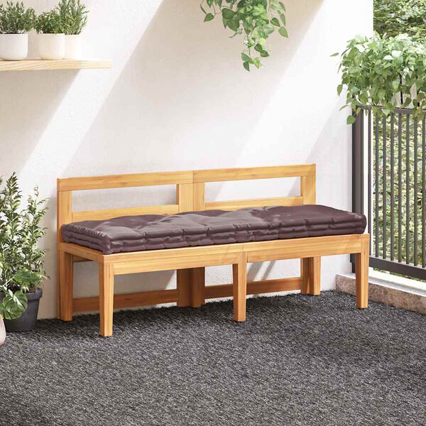 vidaXL Pallet Cushion Taupe Cotton 47.2 x 15.7 x 2.8 in
