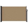 vidaXL Retractable Side Awning Taupe 100% Polyester with PU coating