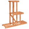 vidaXL Flower Stand Brown Solid fir wood 31.9 x 9.8 x 29.7 in