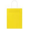 vidaXL Paper Bags 50 pcs with Handles Yellow 21x11x28 cm