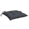 vidaXL Chair Cushion Set of 4 Anthracite Oxford fabric (100% polyester)