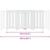 vidaXL Radiator Cover White 80.7x8.5x32.9" Engineered Wood