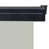 vidaXL Balcony Side Awning Gray Polyester fabric, Steel, Aluminum Medium