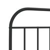 vidaXL Bed Frame Black Powder-Coated Steel Small Single Durable