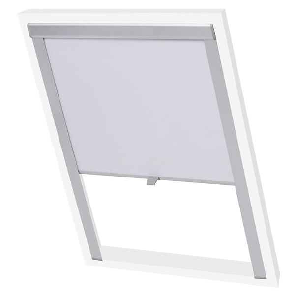 vidaXL Blackout Roller Blind White Polyester fabric with aluminum coating