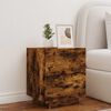 vidaXL Bedside Cabinet Smoked oak Engineered wood Standard Bedside Table