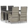 vidaXL Garden Dining Set Grey, Dark Grey