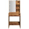 vidaXL Dressing Table Old wood Engineered wood, Mirror Standard