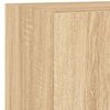 vidaXL TV Wall Cabinet Sonoma Oak Engineered Wood Compact