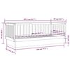 vidaXL Day Bed Honey Brown Solid pine wood Twin Convertible