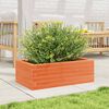 vidaXL Garden Planter Wax Brown Solid Pine Wood 27.6 x 15.7 x 9.1 in