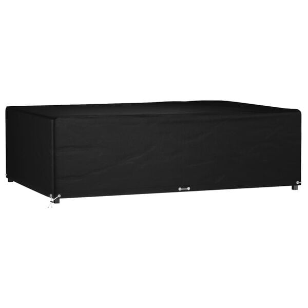 vidaXL Garden Furniture Cover Black Polyethylene 89.4 x 59.8 x 25.6 in