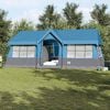 vidaXL Family Tent with Roof Blue and Grey 244.88 x 116.14 x 93.70 in