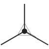 vidaXL Campfire Tripod 2 pcs Black Steel