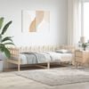 vidaXL Day Bed Natural Wood Solid Pine Wood Twin Convertible