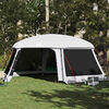 vidaXL Pool Tent with Removable Fly & Mesh Walls Grey 263.8x232.3"